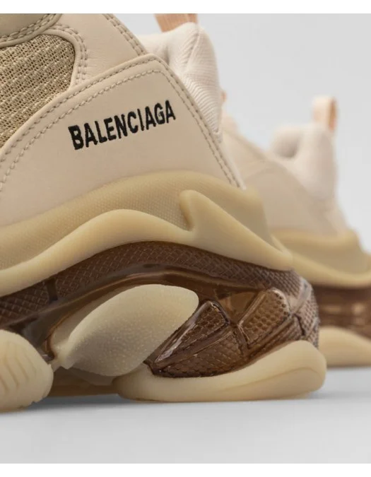 Sneakers BALENCIAGA Triple S, Clear Sole, Women, Beige