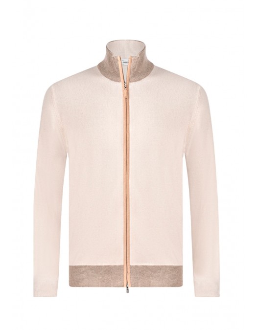 JACHETA GRAN SASSO, ALCANTARA, Full Zip, Beige - 5510619669589