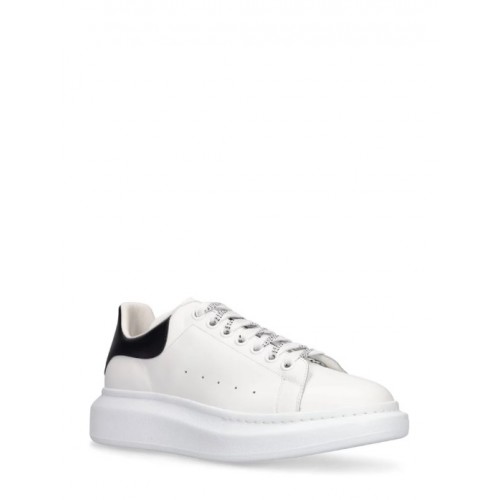 SNEAKERS ALEXANDER MCQUEEN   - 553680WHGP561, Piele Alb/Negru, Logo in spate SNEAKERS ALEXANDER MCQUEEN   - 553680WHGP561, Piele Alb/Negru, Logo in spate