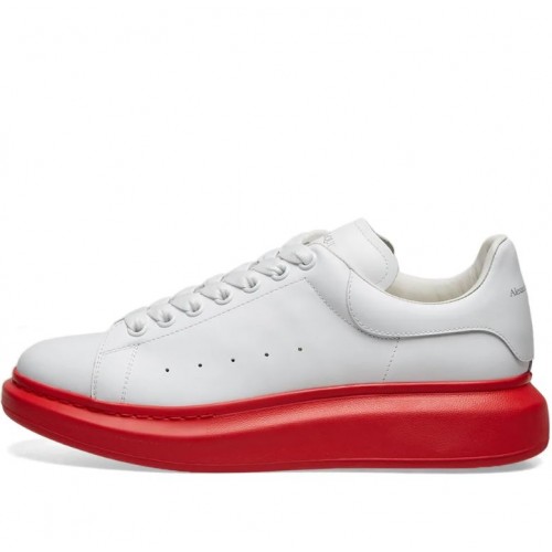 SNEAKERS ALEXANDER MCQUEEN - 553680WHTQ476, Insertie rosie, Piele