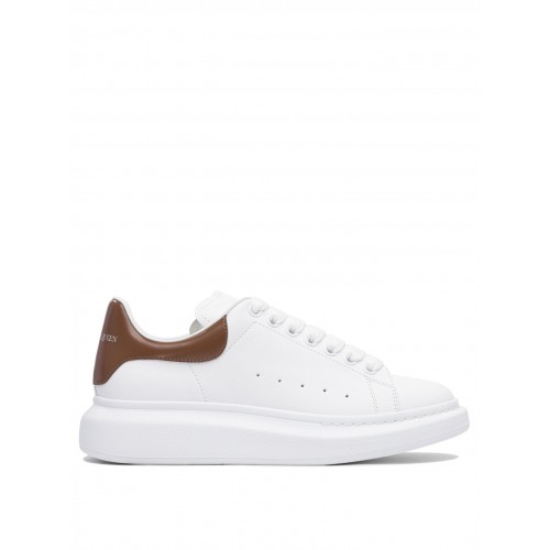Sneakers ALEXANDER MCQUEEN, Oversize, Brown Details, Men, White Sneakers ALEXANDER MCQUEEN, Oversize, Brown Details, Men, White