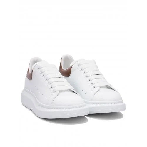 Sneakers ALEXANDER MCQUEEN, Oversize, Brown Details, Men, White