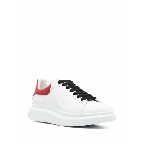 Sneakers ALEXANDER MCQUEEN, Oversize, Red Details, Men, White Sneakers ALEXANDER MCQUEEN, Oversize, Red Details, Men, White