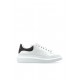 Sneakers ALEXANDER MCQUEEN, Oversize, New Tech Leather, Black Details, White - 553680WIEEN9061