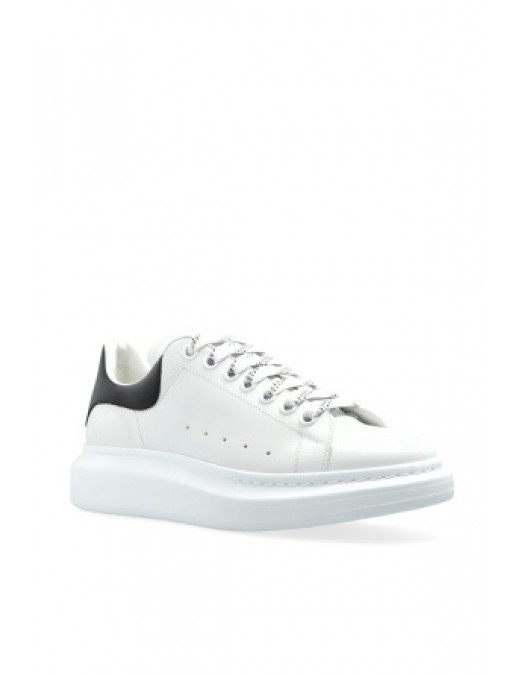 Sneakers ALEXANDER MCQUEEN, Oversize, New Tech Leather, Black Details, White - 553680WIEEN9061