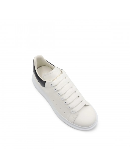 Sneakers ALEXANDER MCQUEEN, Oversize, New Tech Leather, Black Details, White - 553680WIEEN9061