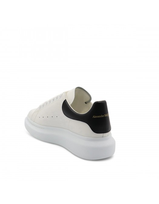 Sneakers ALEXANDER MCQUEEN, Oversize, New Tech Leather, Black Details, White - 553680WIEEN9061