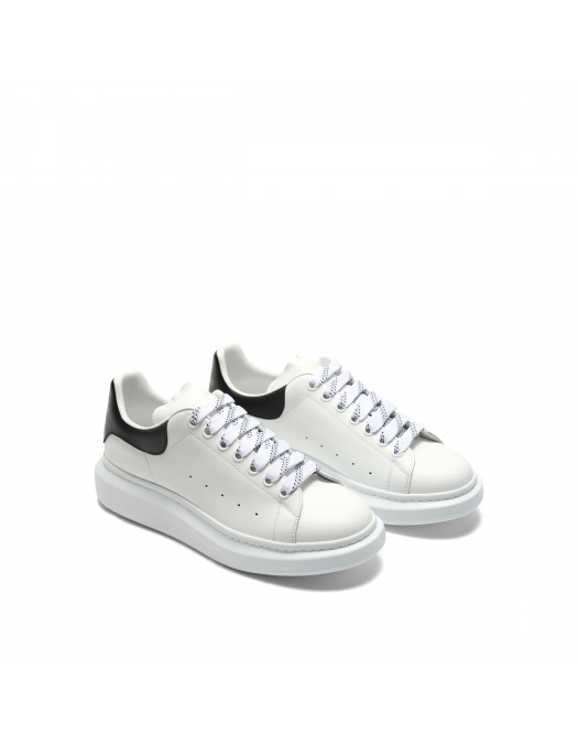 Sneakers ALEXANDER MCQUEEN, Oversize, New Tech Leather, Black Details, White - 553680WIEEN9061