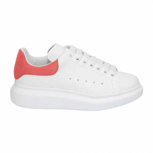 Sneakers ALEXANDER MCQUEEN, Oversize, Pink Touch, Women, White Sneakers ALEXANDER MCQUEEN, Oversize, Pink Touch, Women, White
