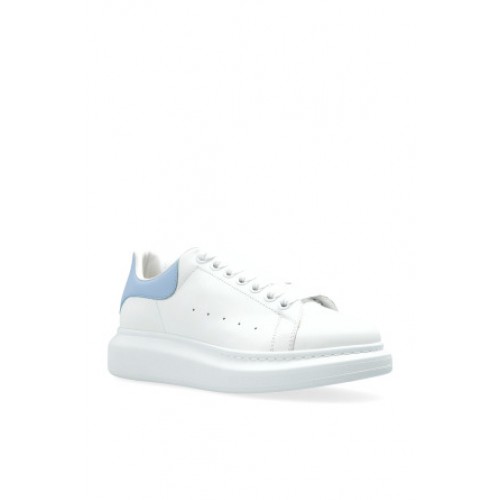 Sneakers ALEXANDER MCQUEEN, Oversize, Baby Blue Details, Women, White Sneakers ALEXANDER MCQUEEN, Oversize, Baby Blue Details, Women, White