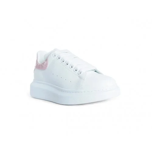 Sneakers ALEXANDER MCQUEEN, Pink Croco, Alb
