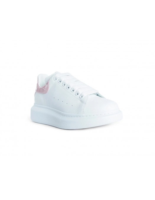 Sneakers ALEXANDER MCQUEEN, Pink Croco, Alb - 553770WIAHZ9052 Sneakers ALEXANDER MCQUEEN, Pink Croco, Alb - 553770WIAHZ9052