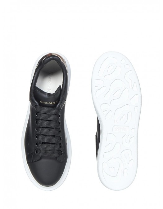 Sneakers ALEXANDER MCQUEEN, Oversize, Gold Logo Insert, Women, Black - 553770WIEE01000 Sneakers ALEXANDER MCQUEEN, Oversize, Gold Logo Insert, Women, Black - 553770WIEE01000