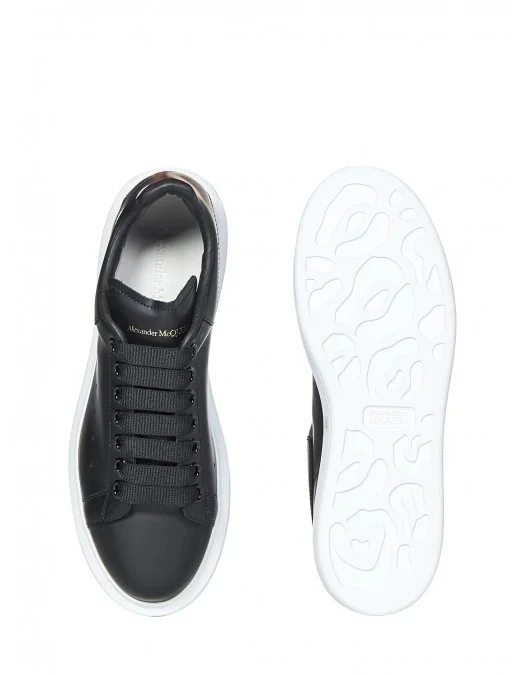 Sneakers ALEXANDER MCQUEEN, Oversize, Gold Logo Insert, Women, Black - 553770WIEE01000
