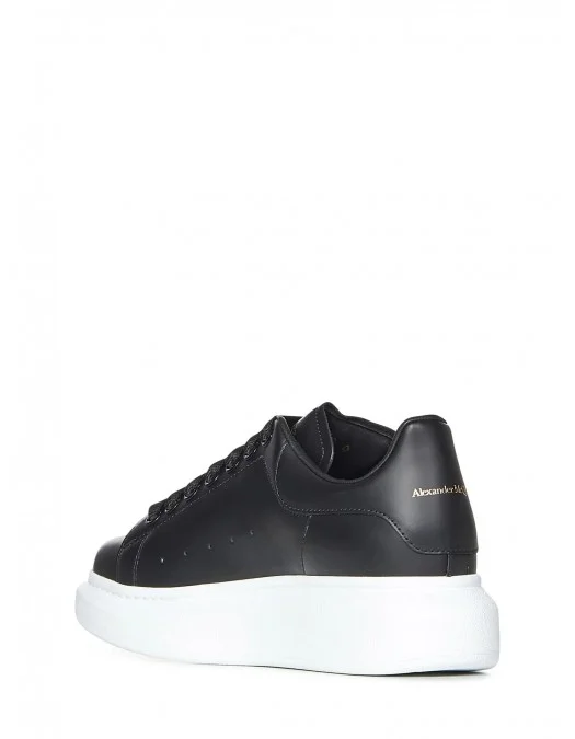 Sneakers ALEXANDER MCQUEEN, Oversize, Gold Logo Insert, Women, Black - 553770WIEE01000