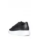 Sneakers ALEXANDER MCQUEEN, Oversize, Gold Logo Insert, Women, Black - 553770WIEE01000