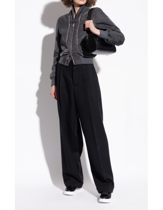 Sneakers ALEXANDER MCQUEEN, Oversize, Gold Logo Insert, Women, Black - 553770WIEE01000