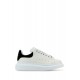 Sneakers ALEXANDER MCQUEEN, Oversize, New Tech Leather, Black Details, Women, White - 553770WIEF19061