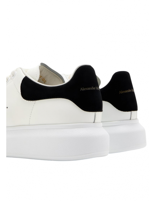 Sneakers ALEXANDER MCQUEEN, Oversize, New Tech Leather, Black Details, Women, White - 553770WIEF19061