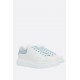 Sneakers ALEXANDER MCQUEEN, Oversize, New Tech Leather, Baby Blue Details, White - 553770WIEF19412