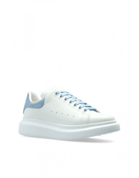 Sneakers ALEXANDER MCQUEEN, Oversize, New Tech Leather, Baby Blue Details, White - 553770WIEF19412