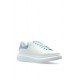 Sneakers ALEXANDER MCQUEEN, Oversize, New Tech Leather, Baby Blue Details, White - 553770WIEF19412