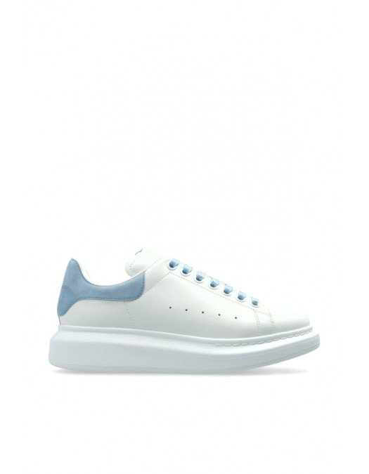 Sneakers ALEXANDER MCQUEEN, Oversize, New Tech Leather, Baby Blue Details, White - 553770WIEF19412