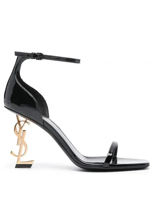 SANDALE YVES SAINT LAURENT, Opyum Design, Medium Heels, Black - 5576791TV1A1000 SANDALE YVES SAINT LAURENT, Opyum Design, Medium Heels, Black - 5576791TV1A1000