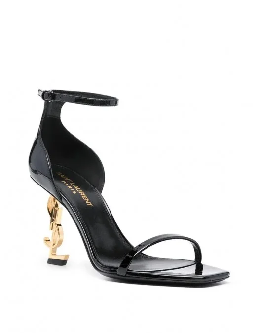 SANDALE YVES SAINT LAURENT, Opyum Design, Medium Heels, Black - 5576791TV1A1000 SANDALE YVES SAINT LAURENT, Opyum Design, Medium Heels, Black - 5576791TV1A1000