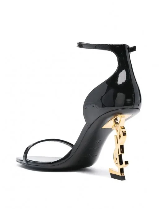 SANDALE YVES SAINT LAURENT, Opyum Design, Medium Heels, Black - 5576791TV1A1000 SANDALE YVES SAINT LAURENT, Opyum Design, Medium Heels, Black - 5576791TV1A1000