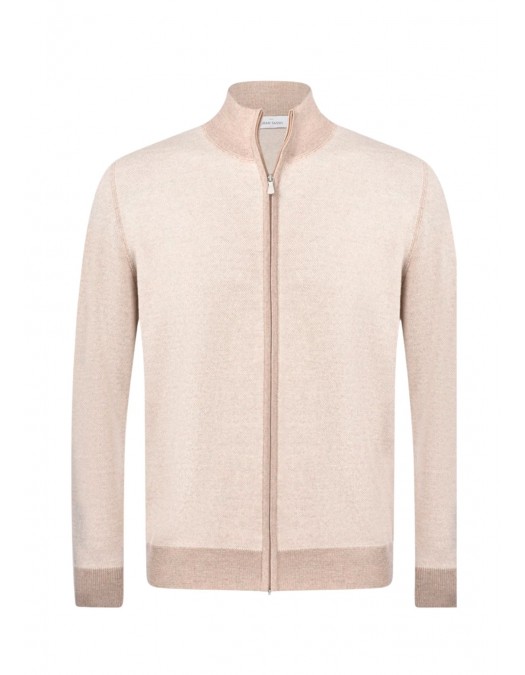 JACHETA GRAN SASSO, Wool, Full Zip, Beige - 5711414241018