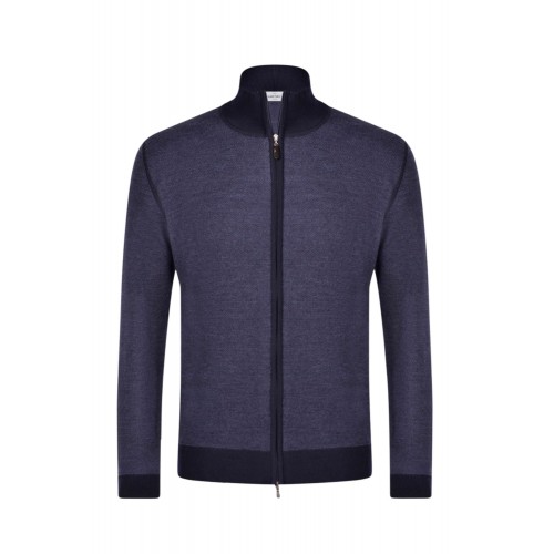 JACHETA GRAN SASSO, Wool, Full Zip, Bleumarin JACHETA GRAN SASSO, Wool, Full Zip, Bleumarin