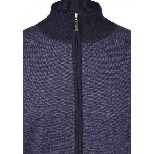 JACHETA GRAN SASSO, Wool, Full Zip, Bleumarin JACHETA GRAN SASSO, Wool, Full Zip, Bleumarin