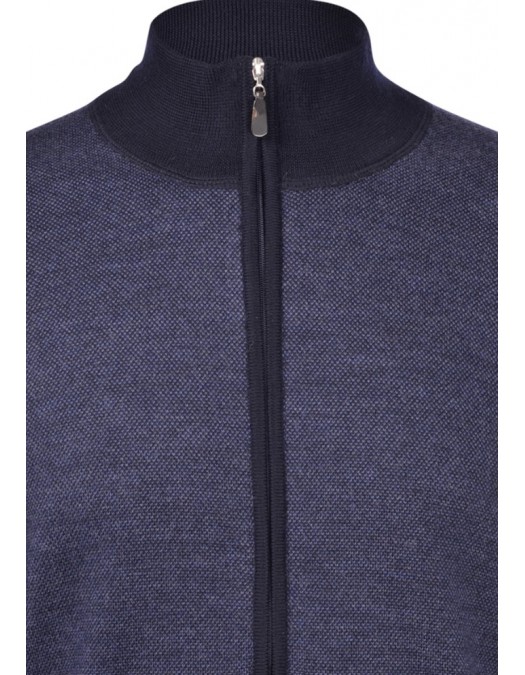 JACHETA GRAN SASSO, Wool, Full Zip, Bleumarin - 5711414241598