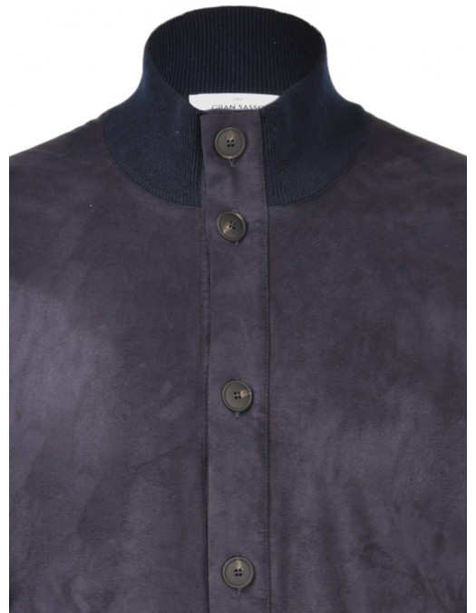 Jacheta GRAN SASSO, ALCANTARA, Casmir si lana, Bleumarin - 5714919649598