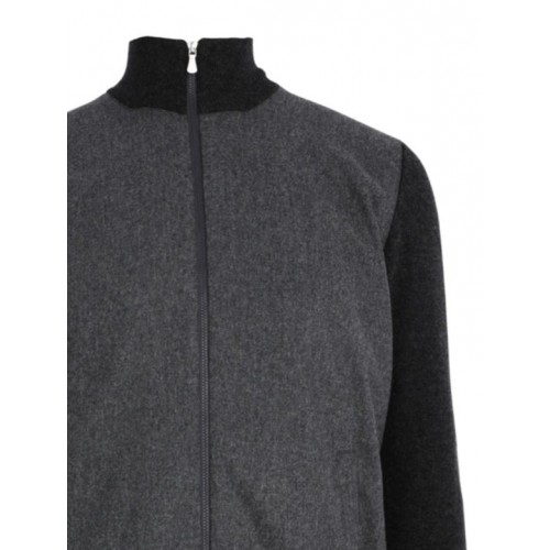 JACHETA GRAN SASSO, Premium Wool Blend, Full Zip, Negru/Gri JACHETA GRAN SASSO, Premium Wool Blend, Full Zip, Negru/Gri