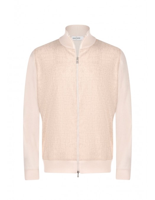 JACHETA GRAN SASSO, Premium Wool Blend, Full Zip, Beige - 5718619662113