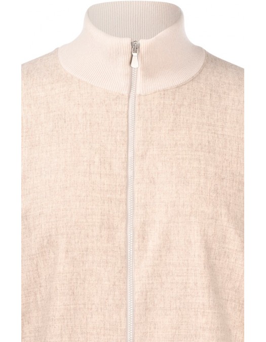 JACHETA GRAN SASSO, Premium Wool Blend, Full Zip, Beige - 5718619662113