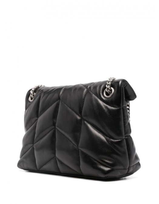 Geanta YVES SAINT LAURENT, Shoulder, Loulou Quilted Design, Small, Black - 5774761EL001000