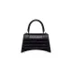 GEANTA BALENCIAGA, Handbag, Hourglass Small, Crocodile, Black - 5935461LRGM1000