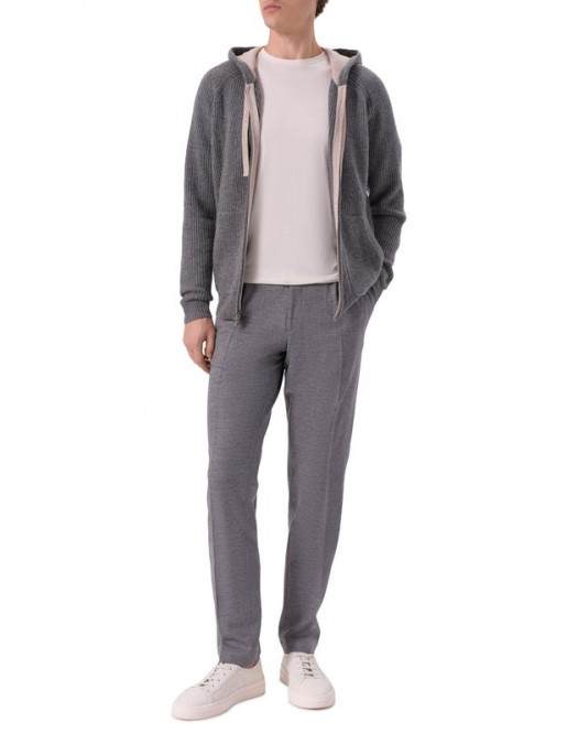 Hanorac L.B.M 1911, Grey knit zip-up hoodie - 5950566380 Hanorac L.B.M 1911, Grey knit zip-up hoodie - 5950566380
