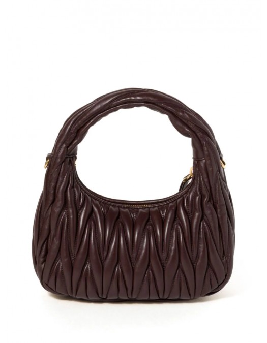 Geanta MIU MIU, Hobo Wander Tote, Brown - 5BC125VOOYN88F0236