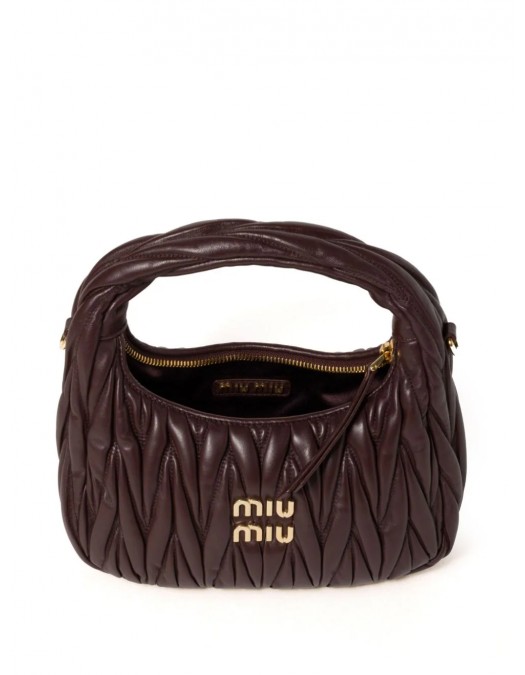 Geanta MIU MIU, Hobo Wander Tote, Brown - 5BC125VOOYN88F0236