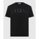Tricou Valentino, Logo Insert VLTN, Black - 5V3MG10V96P0NO Tricou Valentino, Logo Insert VLTN, Black - 5V3MG10V96P0NO