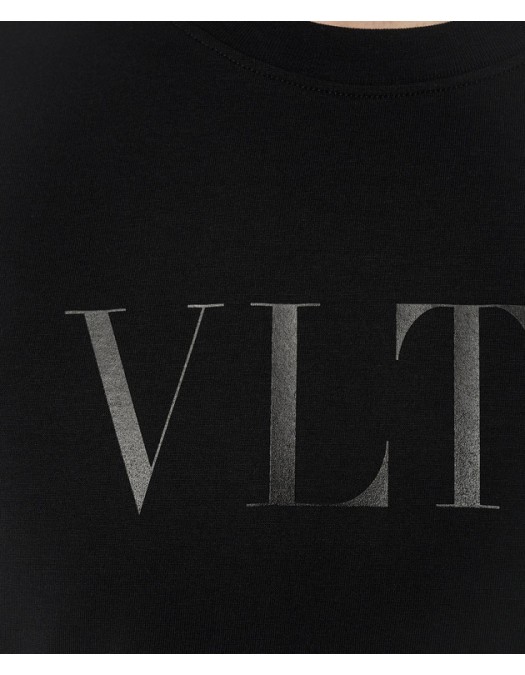 Tricou Valentino, Logo Insert VLTN, Black - 5V3MG10V96P0NO