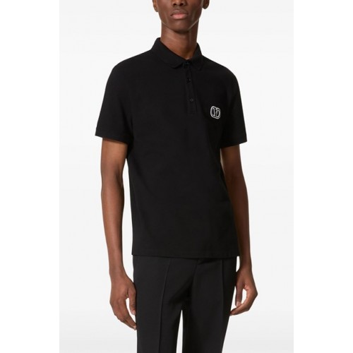 TRICOU VALENTINO, Logo Brodat, Black