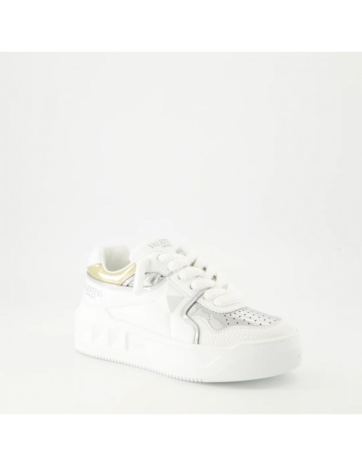 Sneakers VALENTINO, One Stud Xl Insert, Mirror Insert, White - 5W2S0FQ4PIMWT9