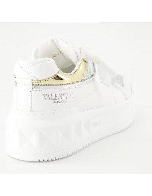 Sneakers VALENTINO, One Stud Xl Insert, Mirror Insert, White - 5W2S0FQ4PIMWT9