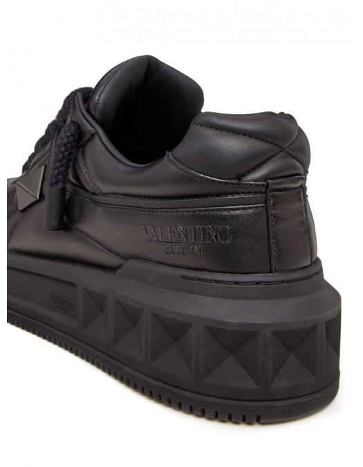 Sneakers VALENTINO GARAVANI, One Stud XL Sneakers, All Black - 3Y0S0G37XTM0NO
