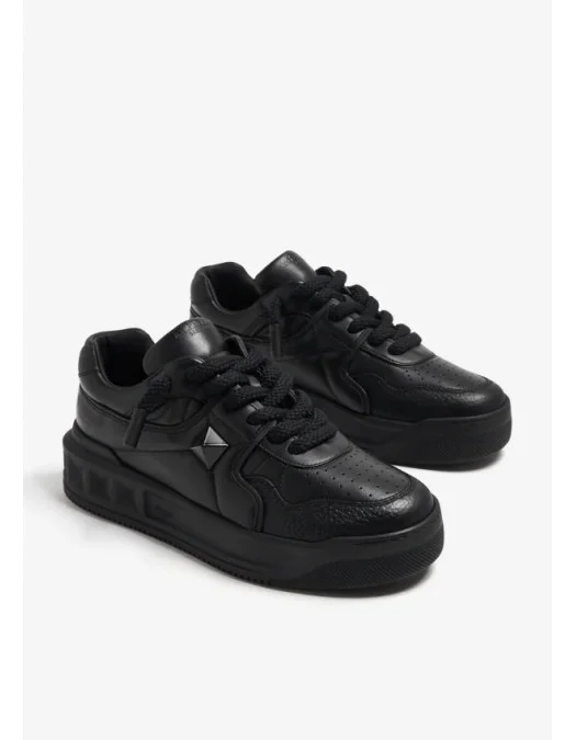 Sneakers VALENTINO GARAVANI, One Stud XL Sneakers, All Black